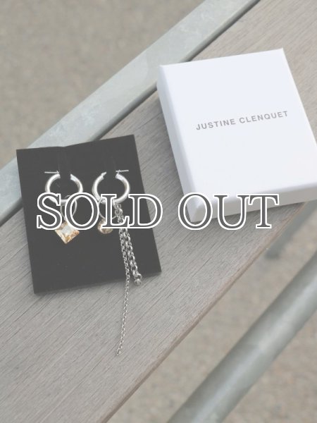 画像9: 【JUSTINE CLENQUET】QUEEN EARRING /アシンメトリーチャームピアス［SILVER x GOLD］ (9)