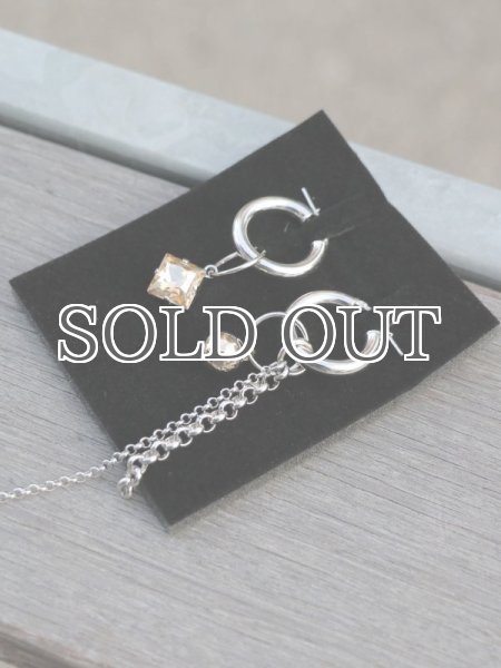 画像5: 【JUSTINE CLENQUET】QUEEN EARRING /アシンメトリーチャームピアス［SILVER x GOLD］ (5)