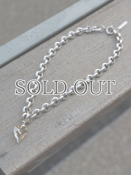 画像3: 【JUSTINE CLENQUET】MADISON CHOKER /ハートチャーム付きチェーンチョーカー［SILVER］ (3)