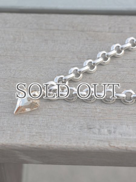 画像4: 【JUSTINE CLENQUET】MADISON CHOKER /ハートチャーム付きチェーンチョーカー［SILVER］ (4)