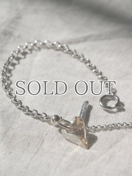 画像8: 【JUSTINE CLENQUET】ELLIE BRACELET／スワロチャーム付チェーンブレスレット［SILVER］ (8)