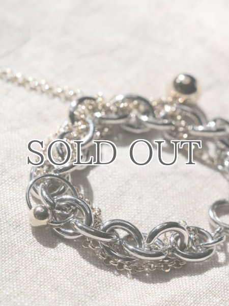 画像4: 【JUSTINE CLENQUET】LEWIS BRACELET／マルチチェーンブレスレット［SILVER/GOLD］ (4)