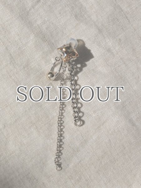 画像6: 【JUSTINE CLENQUET】DEAN CLIP-ON EARRING ／クリップオンシングルイヤリング［SILVER］ (6)