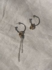 画像5: 【JUSTINE CLENQUET】GEENA EARRING /アシンメトリーフープピアス［SILVER x GOLD］ (5)