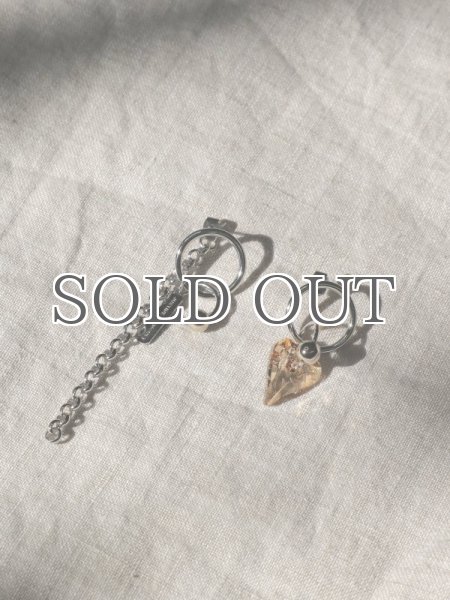 画像6: 【JUSTINE CLENQUET】ELLIE EARRING／アシンメトリーチャームピアス［SILVER］ (6)