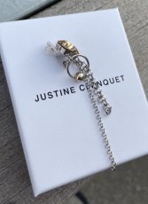 画像3: 【JUSTINE CLENQUET】DEAN CLIP-ON EARRING ／クリップオンシングルイヤリング［SILVER］ (3)