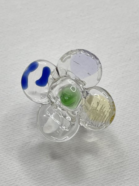 画像1: LEVENS - MAXIFLOR RING - CLEAR/MULTI (1)