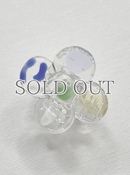 画像1: LEVENS - MAXIFLOR RING - CLEAR/MULTI (1)