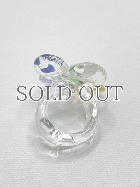 画像7: LEVENS - MAXIFLOR RING - CLEAR/MULTI (7)