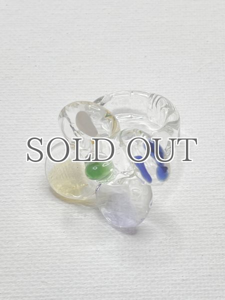 画像3: LEVENS - MAXIFLOR RING - CLEAR/MULTI (3)