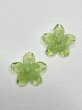 画像4: LEVENS - HIBISCUS EARRING ガラス製 ハイビスカス ピアス - GREEN (4)