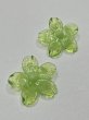 画像1: LEVENS - HIBISCUS EARRING ガラス製 ハイビスカス ピアス - GREEN (1)