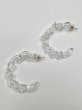 画像2: LEVENS - WAVE HOOP EARRING ガラス製 フープピアス  (2)