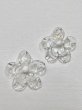 画像2: LEVENS - HIBISCUS EARRING ガラス製 ハイビスカス ピアス - WHITE (2)