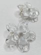 画像3: LEVENS - HIBISCUS EARRING ガラス製 ハイビスカス ピアス - WHITE (3)