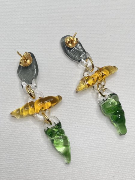 画像3: LEVENS - VENICE EARRINGS - マルチチャームガラス製ピアス (3)