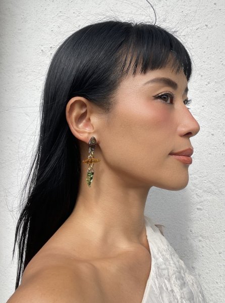 画像6: LEVENS - VENICE EARRINGS - マルチチャームガラス製ピアス (6)