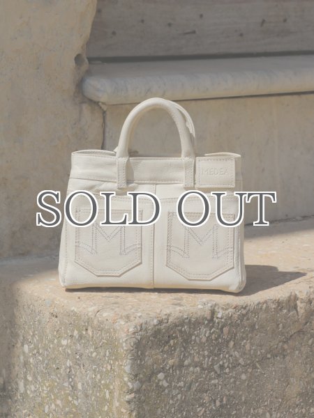 画像3: MEDEA - Nina Small Bag - White Leather (3)