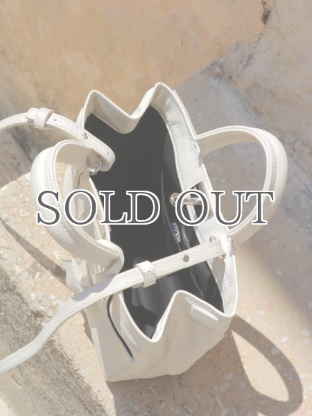 画像8: MEDEA - Nina Small Bag - White Leather (8)