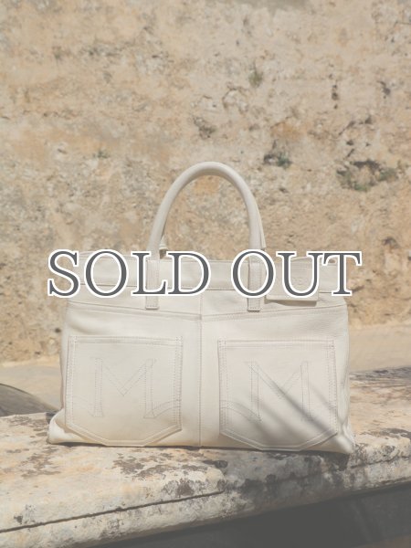 画像2: MEDEA - Nina Tote Bag - White Leather (2)