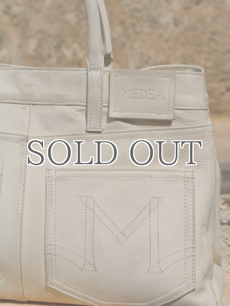 画像6: MEDEA - Nina Tote Bag - White Leather (6)