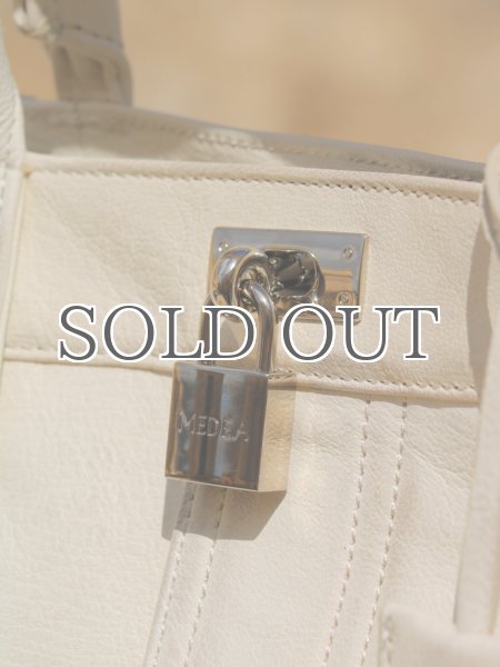 画像4: MEDEA - Nina Tote Bag - White Leather (4)