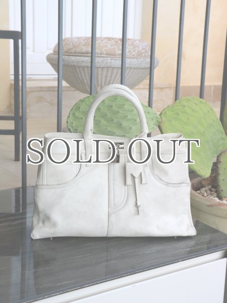 画像9: MEDEA - Nina Tote Bag - White Leather (9)