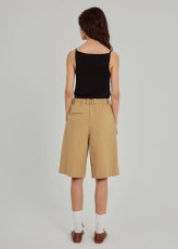 画像2: NORR - Esther Wide Shorts ワイドハーフパンツ - Camel (2)