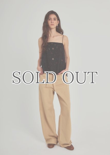 画像2: ［NORR］Hannali Wide Belt Jeans ワイドジーンズ - Light sand (2)