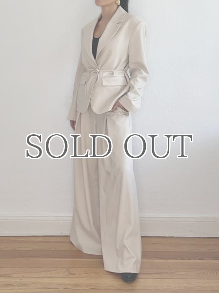 画像7: NORR - Kamin Wide Pants ワイドシルエットパンツー Light Beige (7)