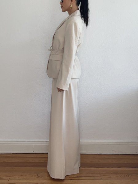 画像13: NORR - Kamin String Blazer ストリングウエストブレザー - Light Beige (13)