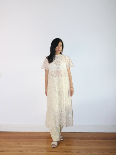 画像6: NORR - Rome Dress レースTドレス - Ivory (6)