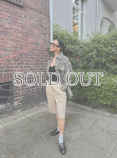 画像13: NORR - Larisa Clean Denim Shirt  レオパードデニムシャツ - Leo print (13)