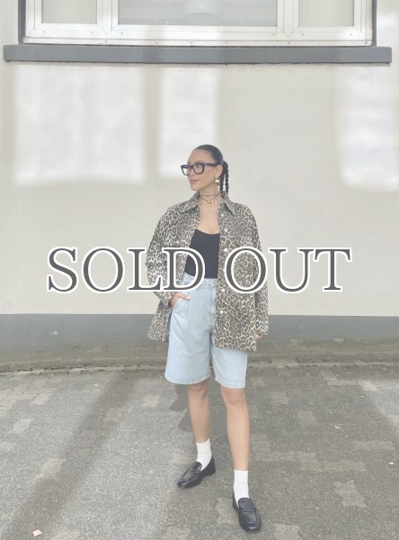 画像9: NORR - Larisa Clean Denim Shirt  レオパードデニムシャツ - Leo print (9)