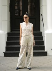 画像4: NORR - Crochet Pants クロシェニットパンツ - Off-White (4)