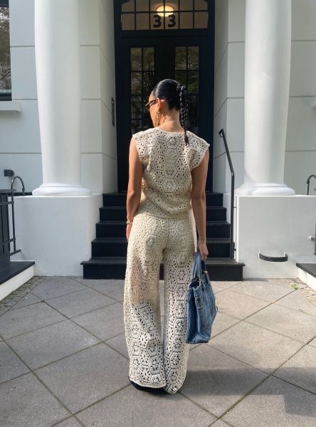 画像13: NORR - Crochet Top クロシェニットジレトップ - Off-White (13)