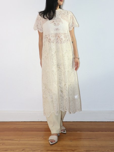画像3: NORR - Rome Dress レースTドレス - Ivory (3)