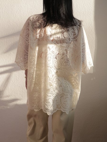 画像11: NORR - Rome Oversize Shirt  オーバーサイズレースシャツ - Ivory (11)