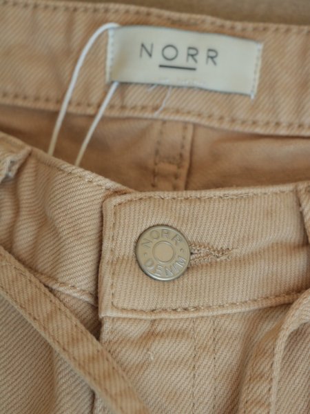画像13: NORR - Hannali Wide Belt Jeans ワイドジーンズ - Light sand (13)