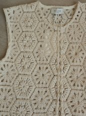 画像14: NORR - Crochet Top クロシェニットジレトップ - Off-White (14)