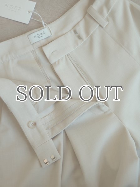 画像12: NORR - Kamin Wide Pants ワイドシルエットパンツー Light Beige (12)