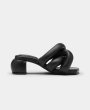 画像1: YUME YUME - Kitten Sausage Heel ミュールサンダル - Black (1)