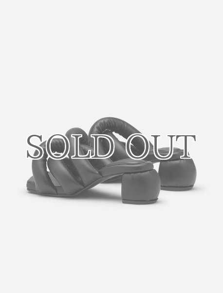 画像2: YUME YUME - Kitten Sausage Heel ミュールサンダル - Black (2)