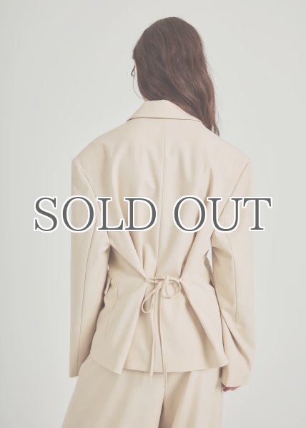 画像2: ［NORR ］Kamin String Blazer ストリングウエストブレザー - Light Beige (2)