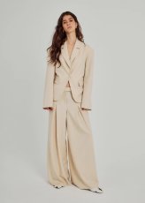 画像3: NORR - Kamin String Blazer ストリングウエストブレザー - Light Beige (3)