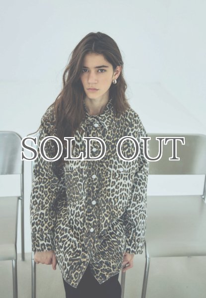 画像4: NORR - Larisa Clean Denim Shirt  レオパードデニムシャツ - Leo print (4)