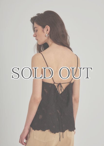 画像2: 【NORR】 Loisa Strap Top ストラップレースキャミトップ - Black (2)