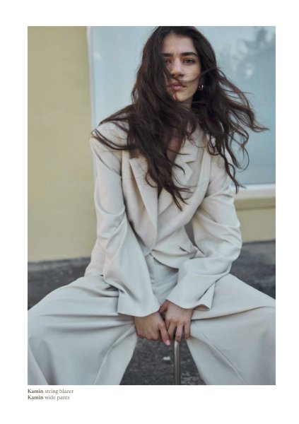 画像6: NORR - Kamin String Blazer ストリングウエストブレザー - Light Beige (6)