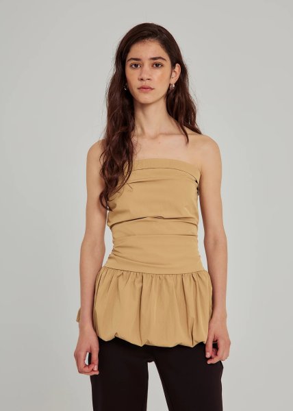画像1: NORR - Velma Tube Top チューブトップ - Sand (1)