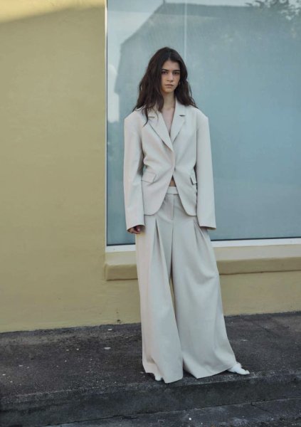 画像5: NORR - Kamin String Blazer ストリングウエストブレザー - Light Beige (5)